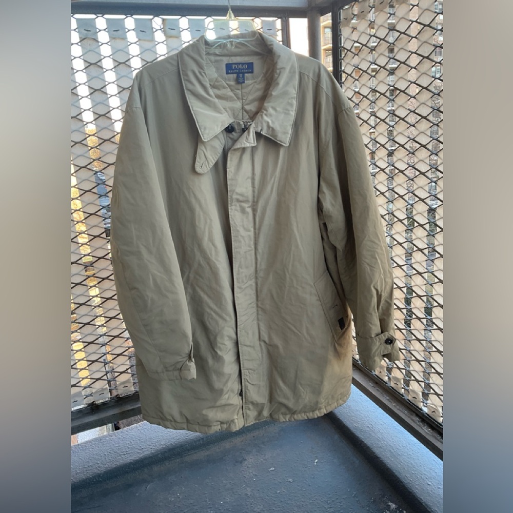 Polo Ralph Lauren Water-Resistant Commuter Coat- Khaki 3XB (Big & Tall)